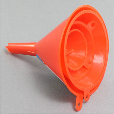 Plastic funnels for a quick transfer or aplication of liquids