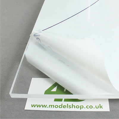 Clear acrylic sheets for modelmaking projects