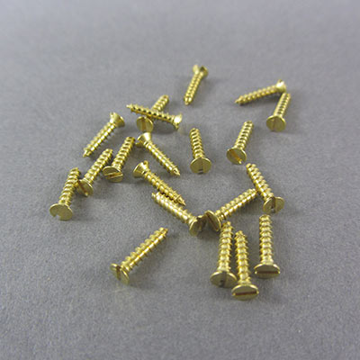 No.1 9.5mm brass screws