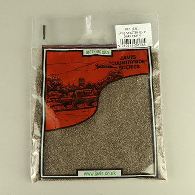 Earth brown scatter for scale modelling