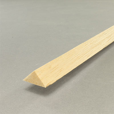 Balsa right angled triangular rod