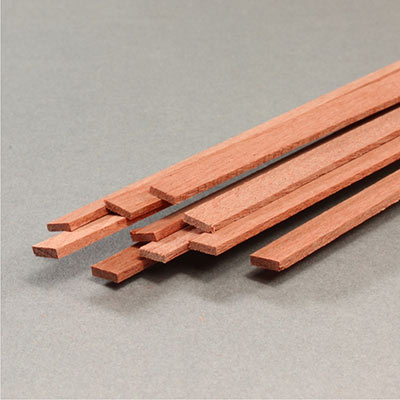 1.5 x 6mm rectangular mahogany strip