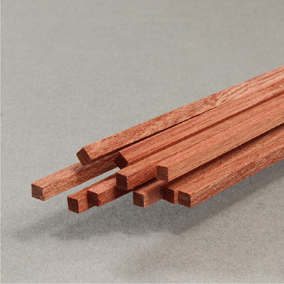 3mm square mahogany strip