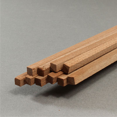 5mm square mahogany strip