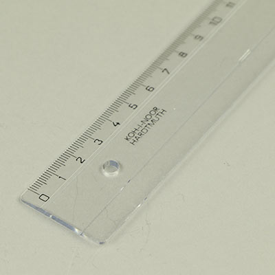 Transparent ruler