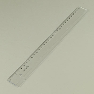 Transparent ruler