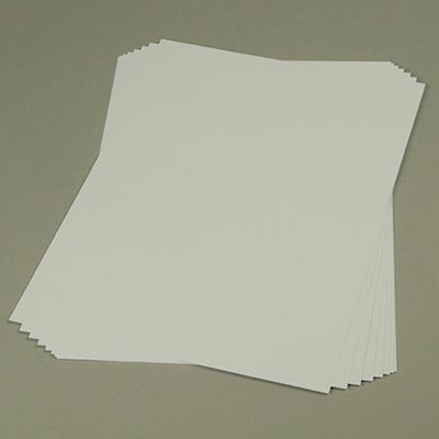 White A4 card
