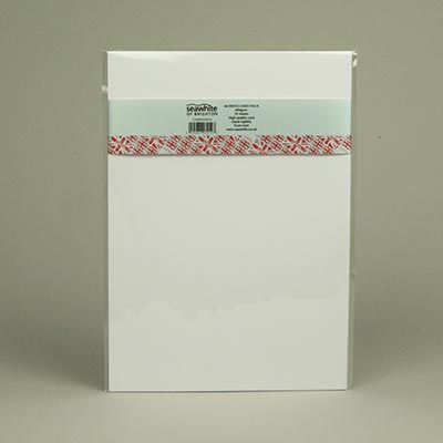 White A4 card