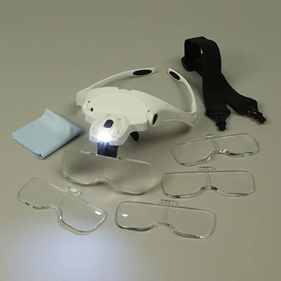 Headband Magnifier with LED Light
