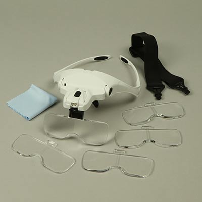 Headband Magnifier with LED Light