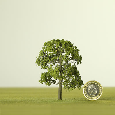 75mm medium green model tree