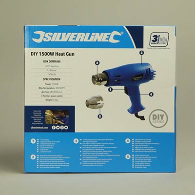 Silverline 1500W hot air gun
