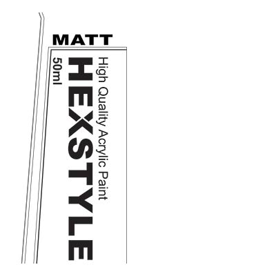 White HexStyle Matt acrylic paint