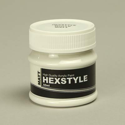 White HexStyle Matt acrylic paint