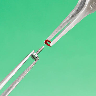 175mm Straight Tip Stainless Steel Tweezers