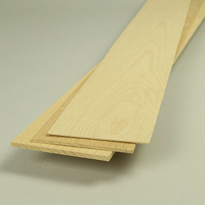 Sheets of beech wood for model makers