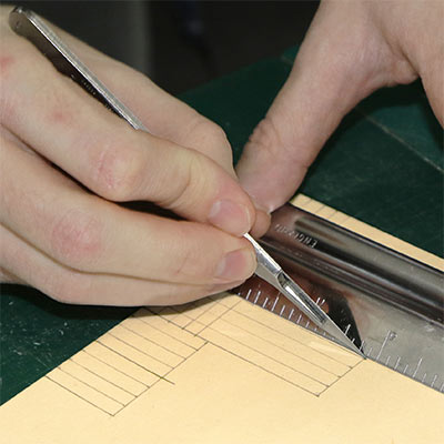 Finnboard for architectural modelmaking