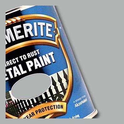 Direct to Rust Hammerite Smooth Silver Paint