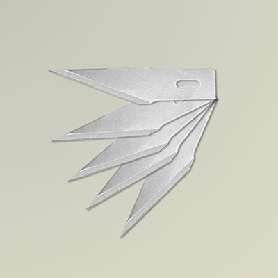 No.2 Large fine point blades for No.5 handle