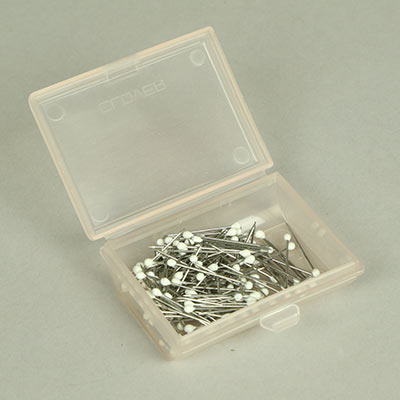 20mm white top sewing pins