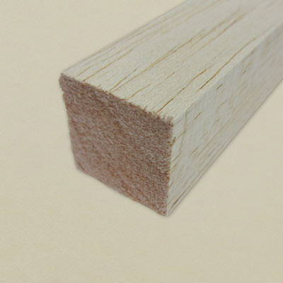 25mm square balsa rods