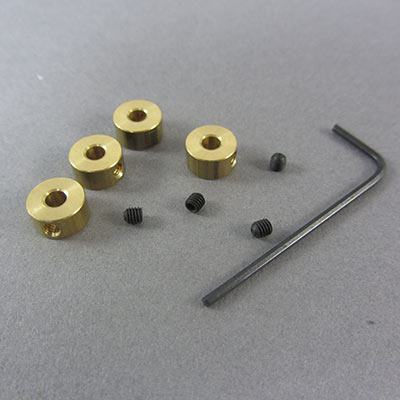Wheel collets 3.3mm 10swg Pk4