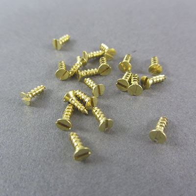 No.1 6.4mm brass screws