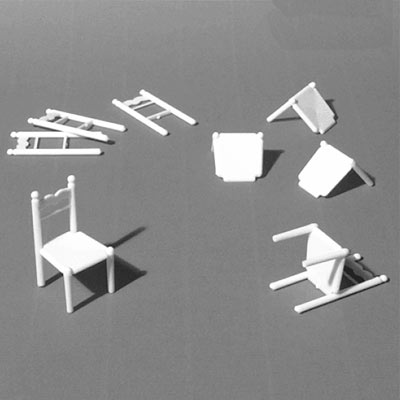 Scale chair for 1:25 model making