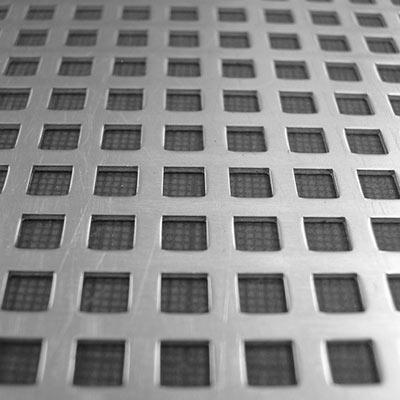 Perforated aluminium sheet
