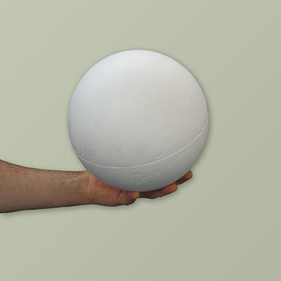 200mm polystyrene 2-part ball