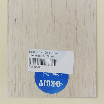 1.5mm balsa sheet for model building