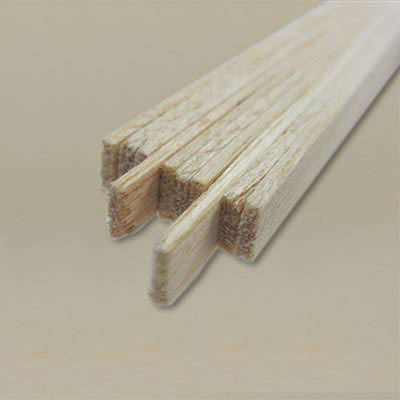 Balsa wood for model making 1.5 x 6.0mm Pk10