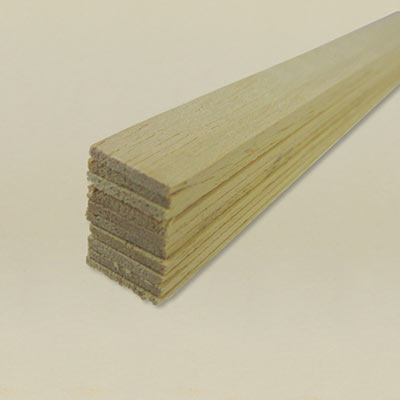 1.5 x 12.0mm Obeche rectangular rods