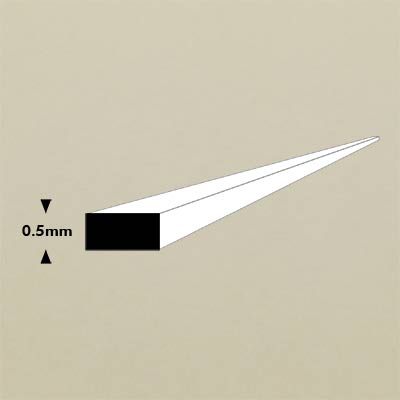 0.5mm styrene Evergreen microstrip