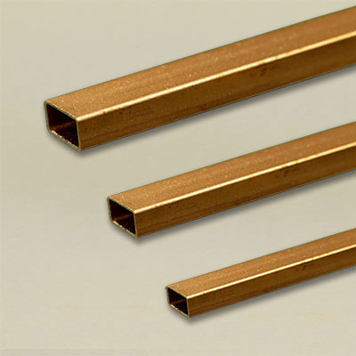 Brass rectangular tube