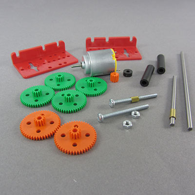Motor/gearbox multi ratio (plastic gears)