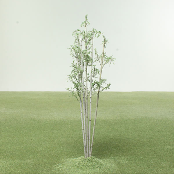 Model Tropical blue bamboo plant
