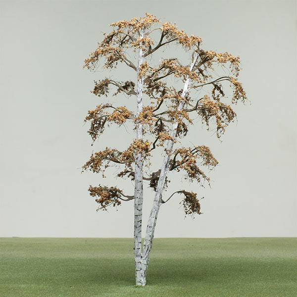 Double stem silver birch model tree