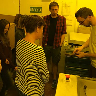 London Festival of Architecture etching workshop