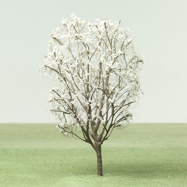 Wild cherry in blossom (double gean) model tree