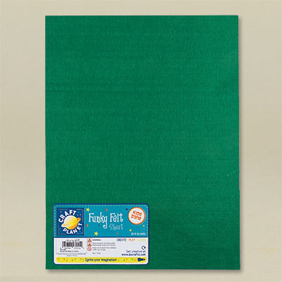Green funky felt for Christmas displays