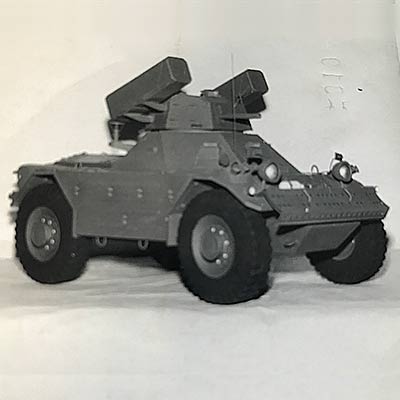 Model of an Army Scout made by G S Brown