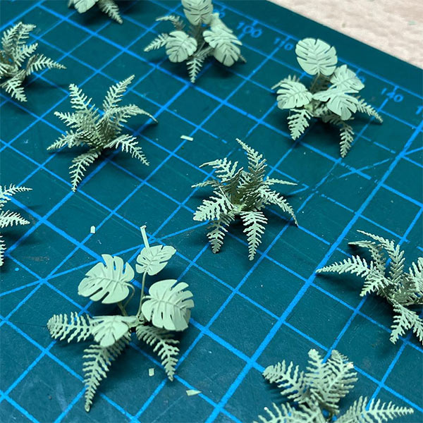 Bespoke plants for architectural, railway & dollshouse modelling