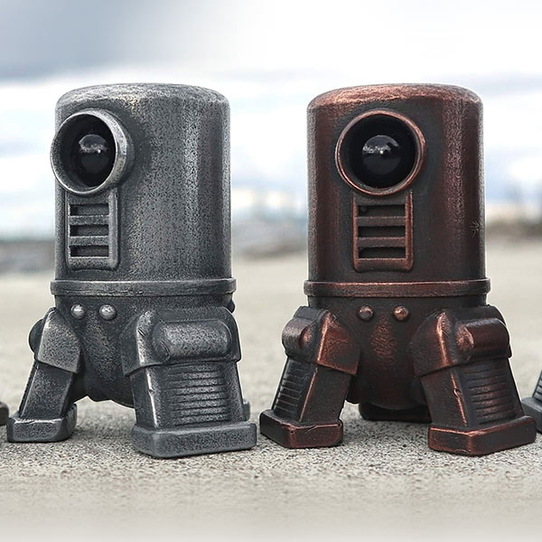 Aluminium & copper cold casting for the Droid Foundry