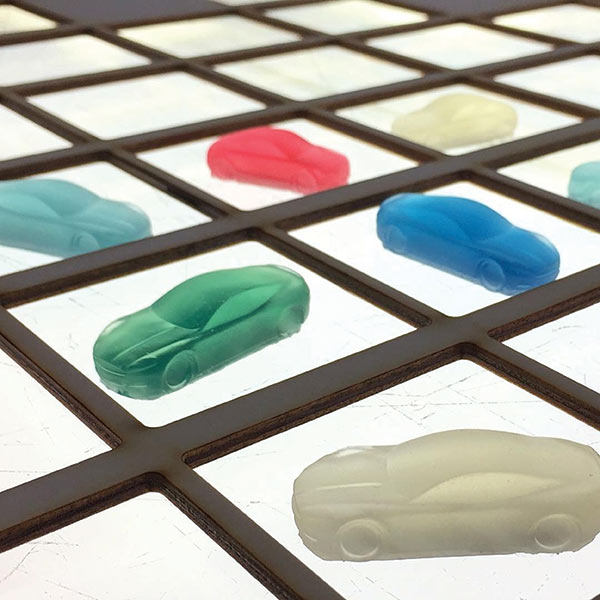 Resin cast scale cars
