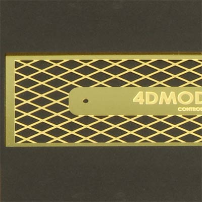 Controlling the depth of a photo etched brass sheet