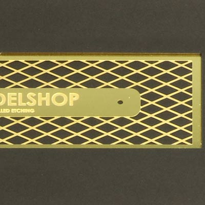 Controlling the depth of a photo etched brass sheet