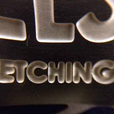 Controlling the depth of a photo etched brass sheet