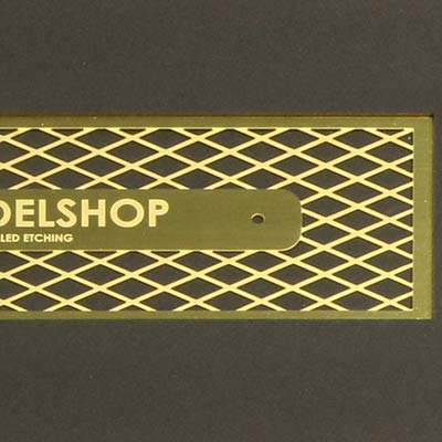 Controlling the depth of a photo etched brass sheet