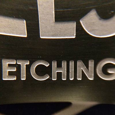 Controlling the depth of a photo etched brass sheet